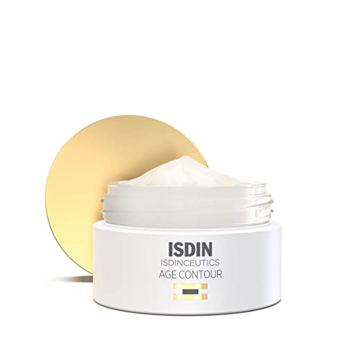 ISDIN Age Contour Face and Neck Anti-Aging Benefits Cream, Moisturizing and Firming Action, Suitable for Sensitive Skin and Non-comedogenic